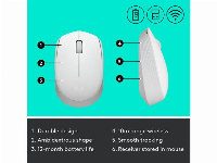 Безжична оптична мишка LOGITECH M171 USB Бял 910-006867