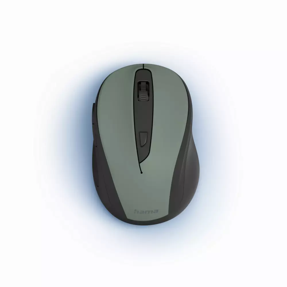 Безжична мишка Hama MW-400 V2, 6-бутонна , ергономична, USB, Зелено