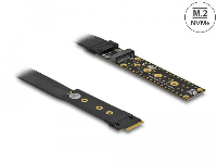 Карта Delock 64136, M.2 Key M Extension NVMe, Кабел 20 см.