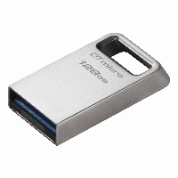 USB памет KINGSTON DataTraveler Micro, 128GB, USB-A 3.2 Gen 1, Сребрист
