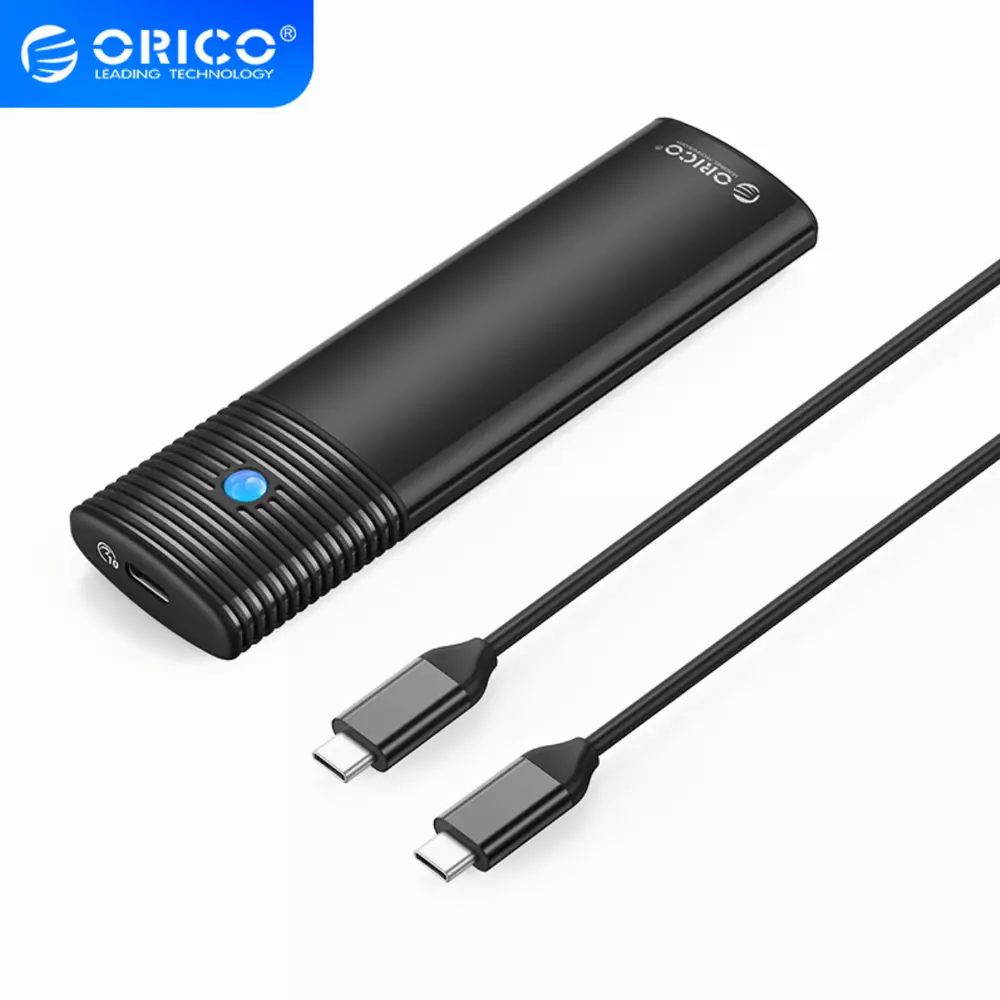 Orico външна кутия за диск Storage - Case - M.2 NVMe M/B key 10 Gbps Black - PWM2-G2
