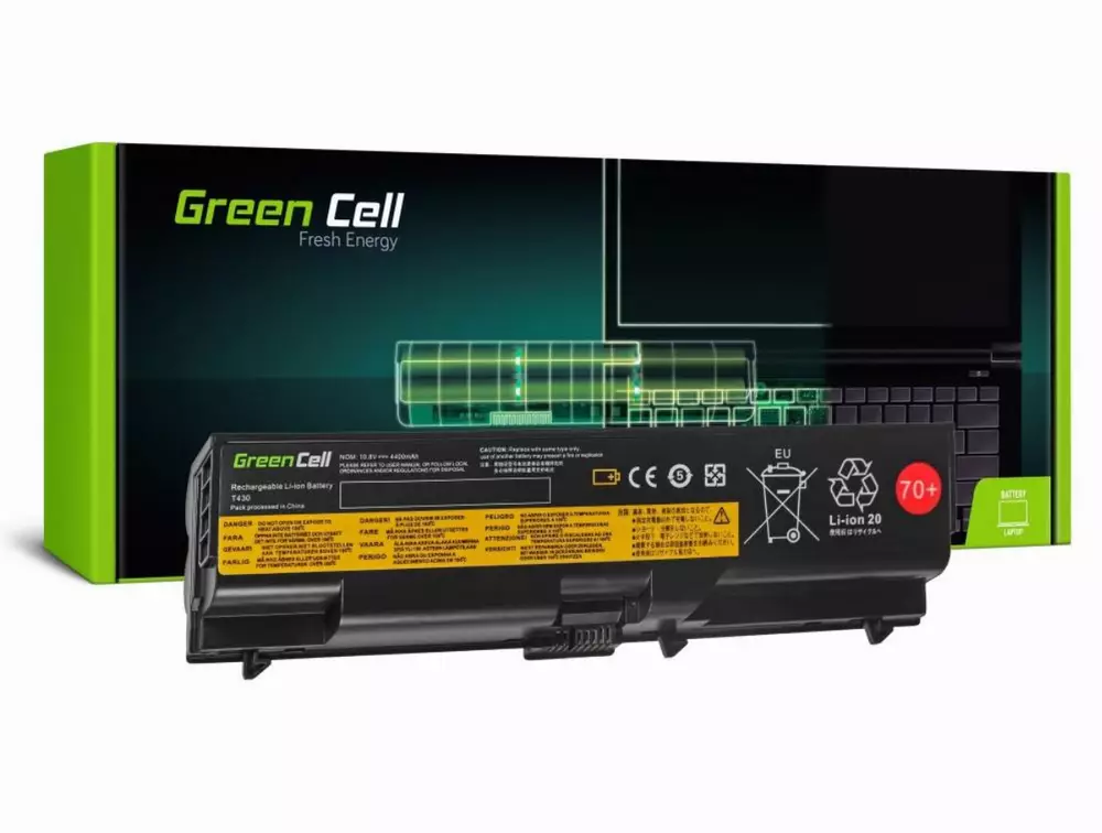 Батерия  за лаптоп IBM Lenovo ThinkPad L430 L530 T430 T530 W530 42T4790 10.8V 4400mAh GREEN CELL