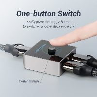 Vention Разклонител превключвател HDMI 2.0 Switcher/Splitter 2-Port Bi-Direction - Grey Aluminium - AFLH0