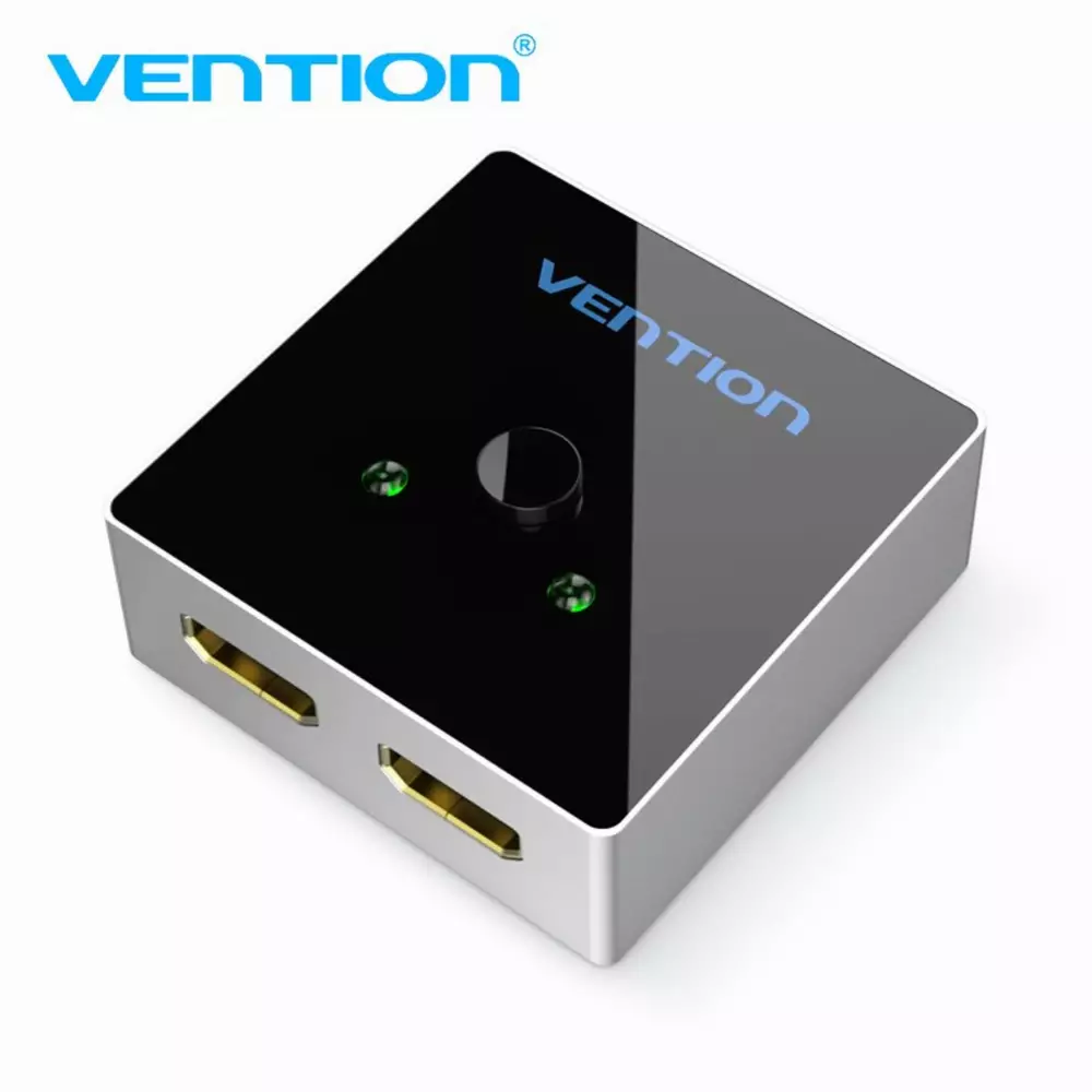 Vention Разклонител превключвател HDMI 2.0 Switcher/Splitter 2-Port Bi-Direction - Grey Aluminium - AFLH0