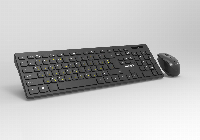 Makki БДС клавиатура и мишка Combo Keyboard and Mouse Wireless 2.4G BG low-profile chocolate - MAKKI-KB-KMX-C16