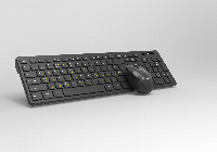 Makki БДС клавиатура и мишка Combo Keyboard and Mouse Wireless 2.4G BG low-profile chocolate - MAKKI-KB-KMX-C16