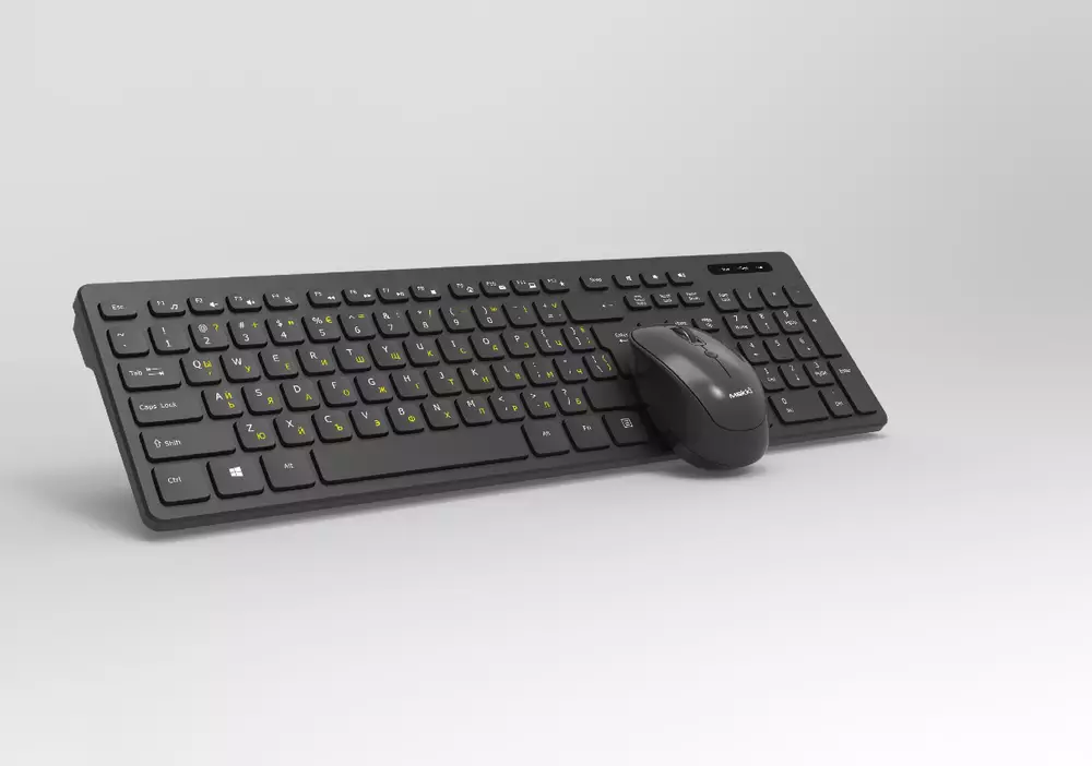 Makki БДС клавиатура и мишка Combo Keyboard and Mouse Wireless 2.4G BG low-profile chocolate - MAKKI-KB-KMX-C16