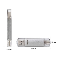 HAMA Флаш памет "C-Laeta" Тип USB-C 128 GB USB 3.1/USB 3.0, 40Mb/s,