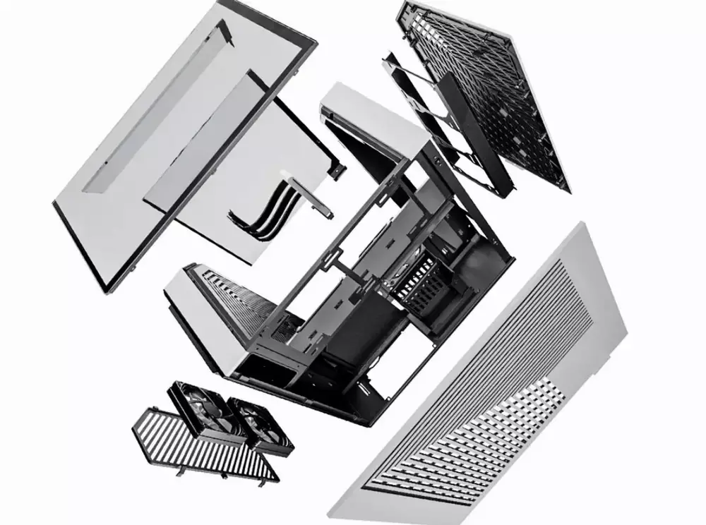 Кутия HYTE Y60 Tempered Glass, Mid-Tower, Бяло и Черно