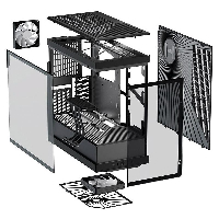 Кутия HYTE Y40 Tempered Glass, Mid-Tower, Черно