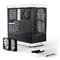 Кутия HYTE Y40 Tempered Glass, Mid-Tower, Бяло и Черно