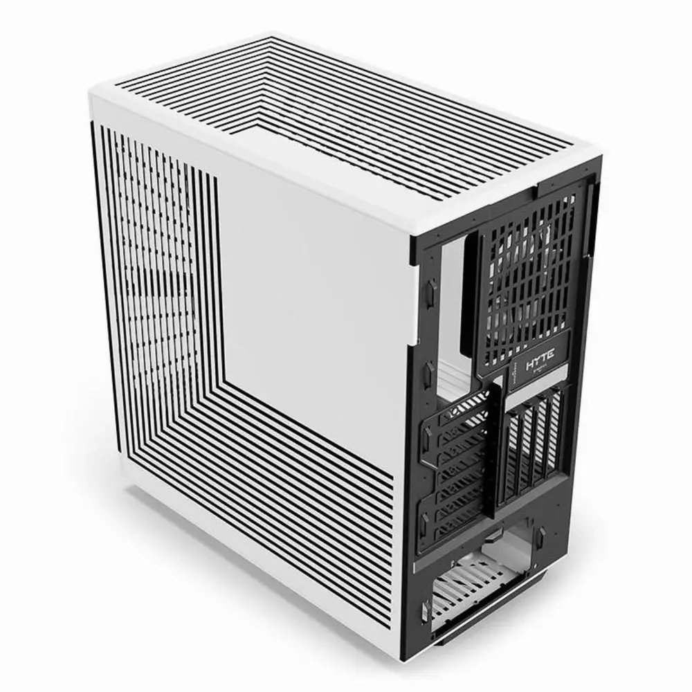 Кутия HYTE Y40 Tempered Glass, Mid-Tower, Бяло и Черно