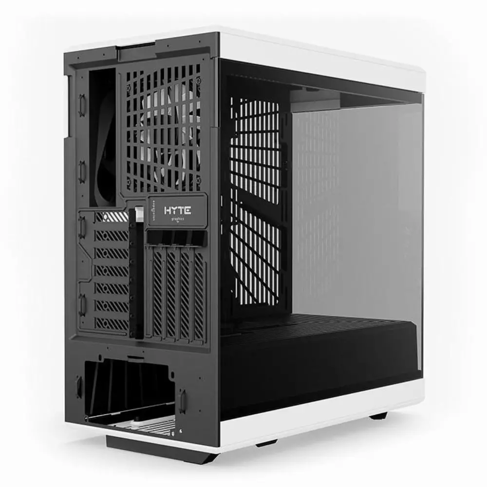 Кутия HYTE Y40 Tempered Glass, Mid-Tower, Бяло и Черно