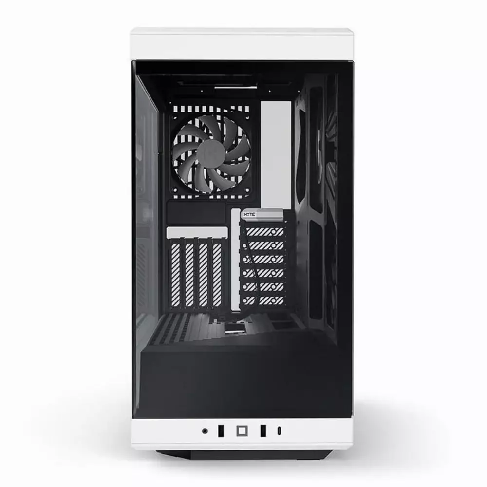 Кутия HYTE Y40 Tempered Glass, Mid-Tower, Бяло и Черно