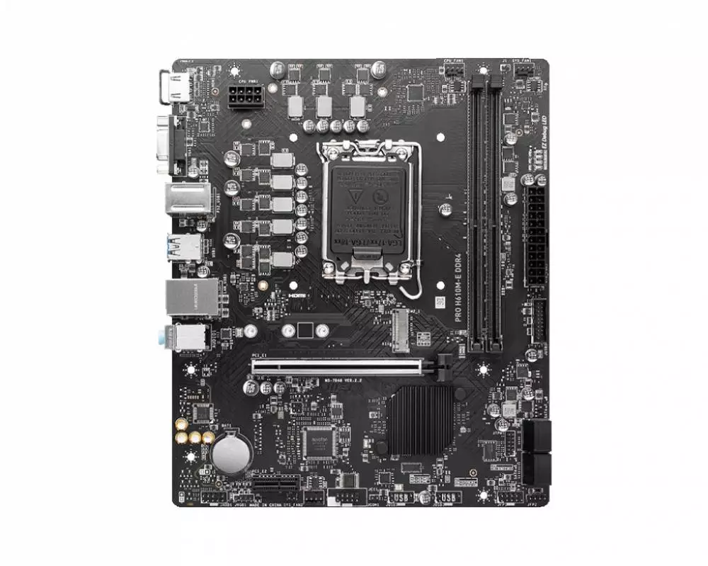 Дънна платка MSI PRO H610M-E DDR4 LGA1700