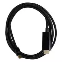 VCom Кабел Mini Display Port M / HDMI M 4K 2160p - CG615L-1.8m-4K Black