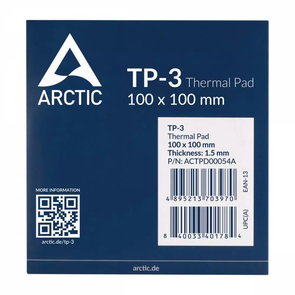 Термо пад Arctic Thermal pad TP-3 100x100mm, 1.5mm - ACTPD00054A