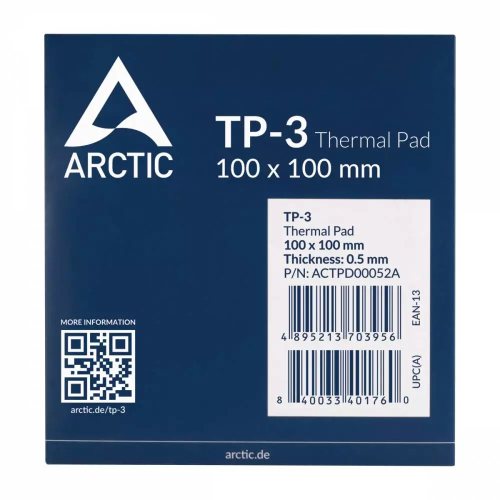 Термо пад Arctic Thermal pad TP-3 100x100mm, 0.5mm - ACTPD00052A