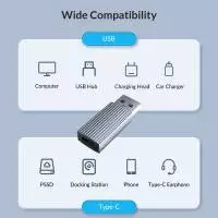 Orico Адаптер Adapter USB3.1 to Type-C (female) - AH-AC10-GY