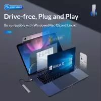 Orico хъб USB3.0/2.0 HUB 3 port + card reader, Aluminum - AH-A12F-GY