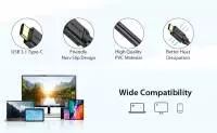 Vention кабел Cable Type-C to HDMI - 2.0m 4K Black - CGUBH