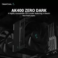 Охладител за процесор DeepCool AK400 Zero Dark CPU Cooler