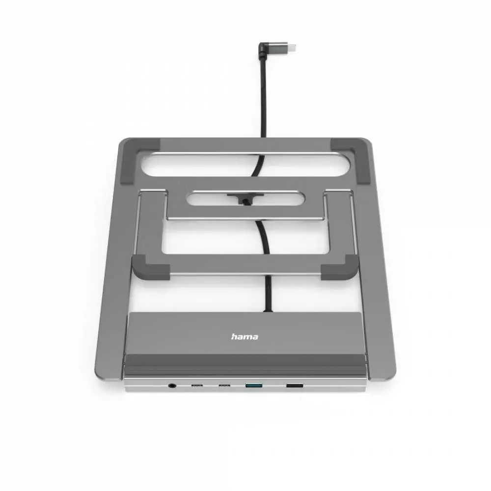 Hama "Connect2Office Stand" USB-C докинг станция, стойка за лаптоп, 12 порта
