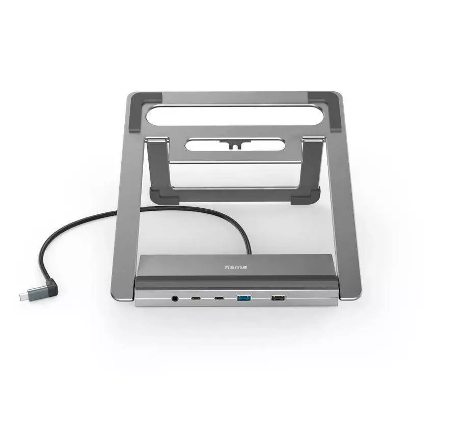 Hama "Connect2Office Stand" USB-C докинг станция, стойка за лаптоп, 12 порта