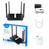 Безжичен рутер Cudy LT500, 4G LTE AC1200, 2.4/5 GHz, 300 - 867 Mbps, 10/100