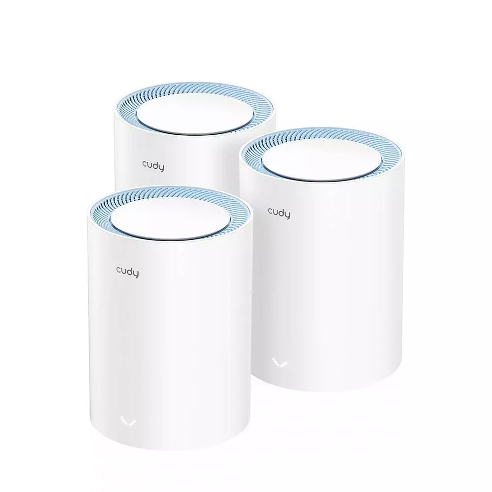 Безжичен рутер Cudy M1200 3, AC1200 Dual Band, 2.4/5 GHz, 300 -  867 Mbps, 3 броя