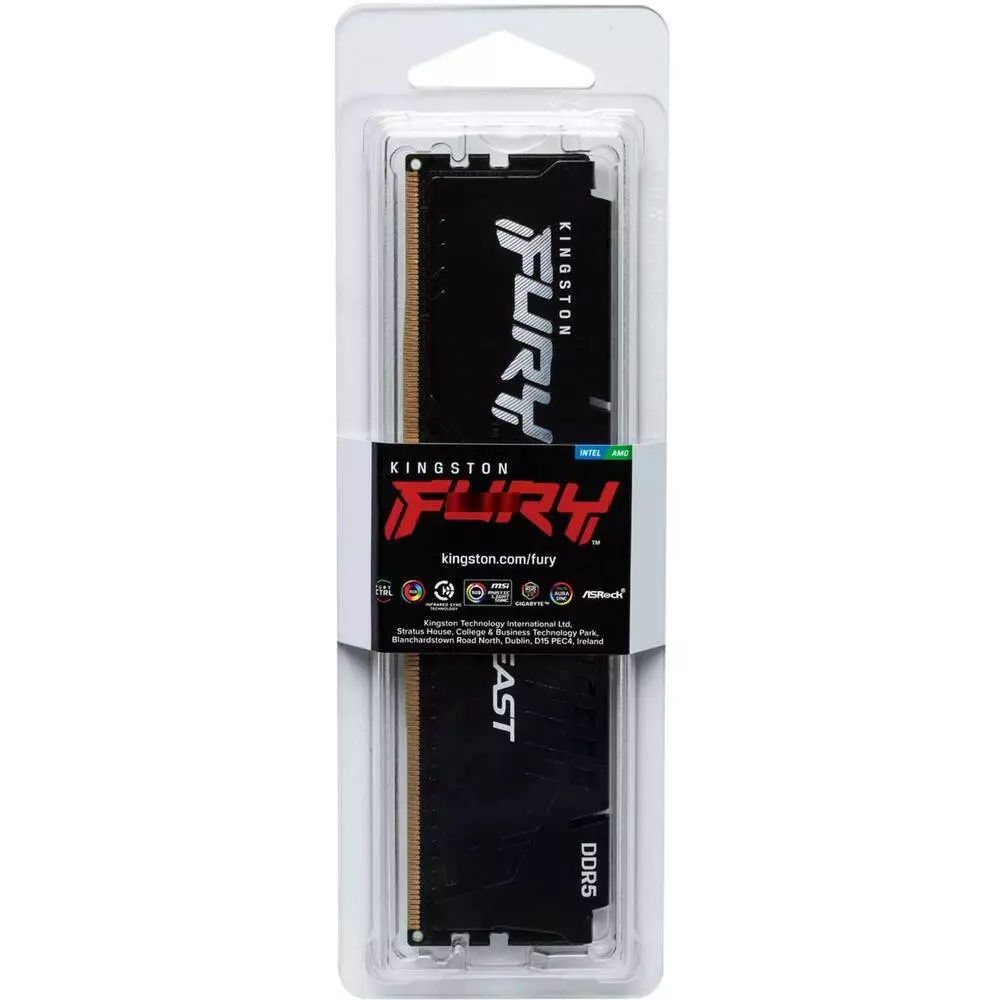 Памет Kingston FURY Beast 8GB (1x8GB) DDR5 AMD EXPO 5600MHz CL36 - KF556C36BBE-8