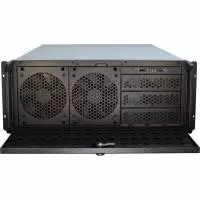 Кутия за сървър InterTech 4U-4129L - Mini ITX, mATX, &mu;ATX, ATX, SSI EEB, Чернa