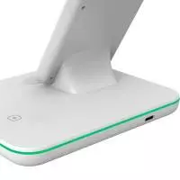 Безжично зарядно CANYON CNS-WCS303W 3in1 Wireless Charger with touch button for Running water light