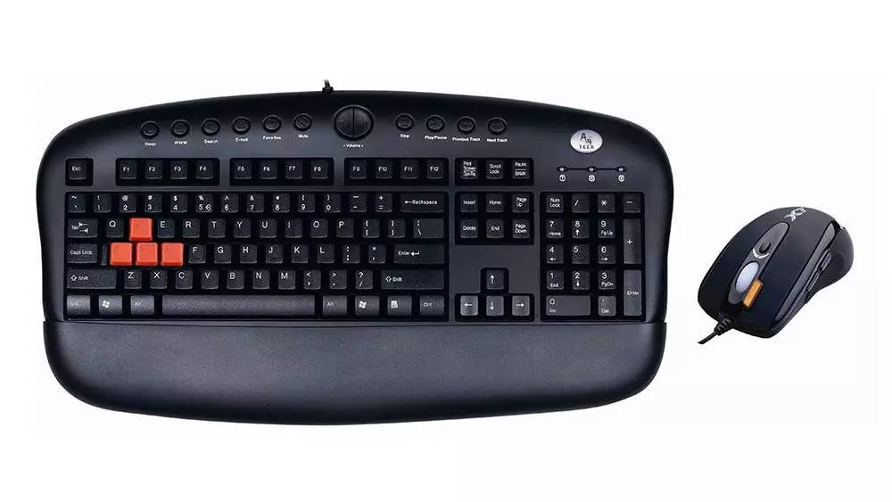 Комплект мишка и клавиатура Bloody KX-2810BK 