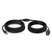 Кабел ACT AC6110, USB-A мъжко - женско, 10 м, 5 Gbps, Черен