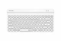 Безжична клавиатура A4tech Fstyler FBK30 Bluetooth 2.4G Стойка за телефон Кирилизирана Бяла