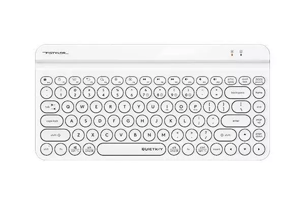 Безжична клавиатура A4tech Fstyler FBK30 Bluetooth 2.4G Стойка за телефон Кирилизирана Бяла