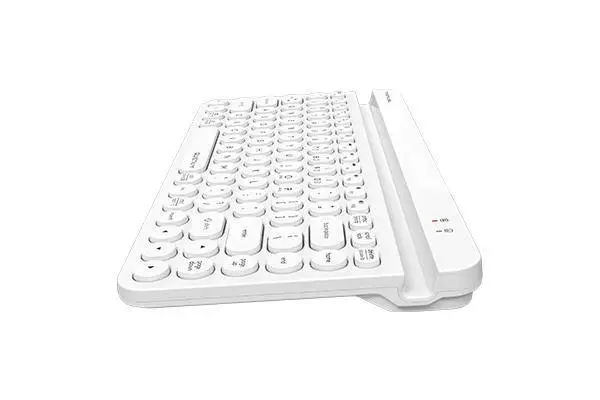 Безжична клавиатура A4tech Fstyler FBK30 Bluetooth 2.4G Стойка за телефон Кирилизирана Бяла