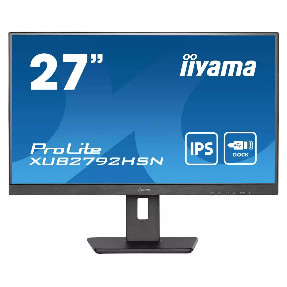 Монитор IIYAMA ProLite XUB2792HSN-B5 27", IPS, FHD 1920x1080, 75Hz, 4ms, HDMI, DisplayPort, USB-C