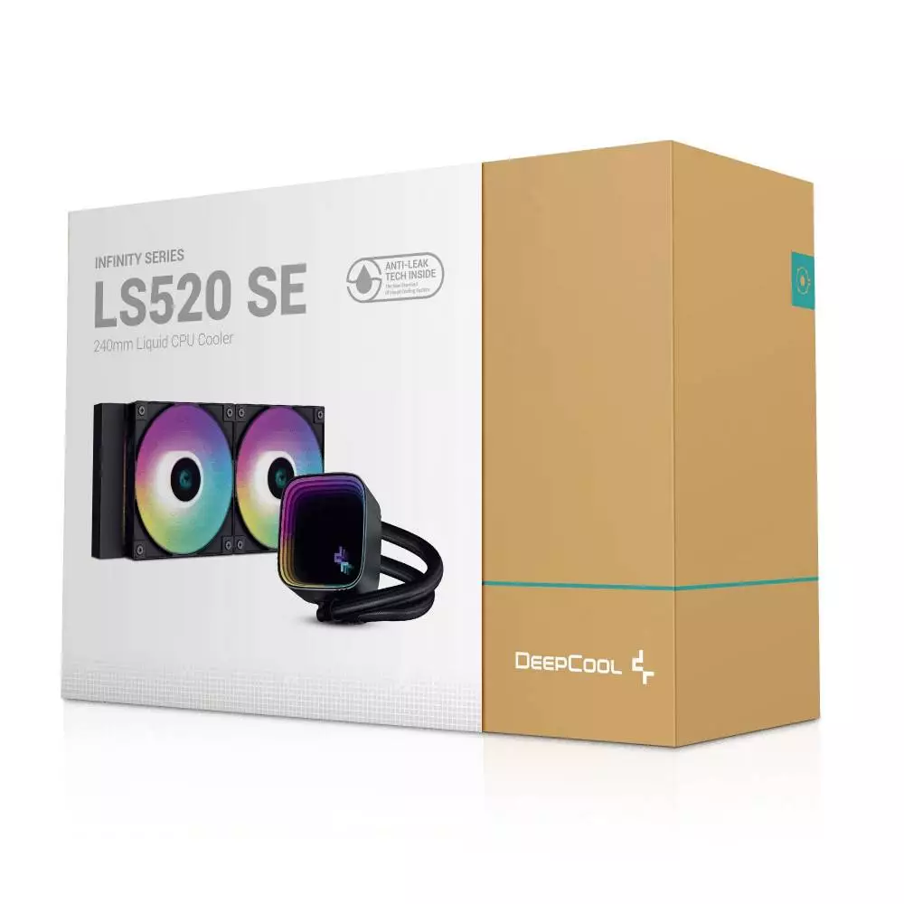 Водно охлаждане за процесор DeepCool LS520 SE ARGB Water Cooling, Infinity mirror design