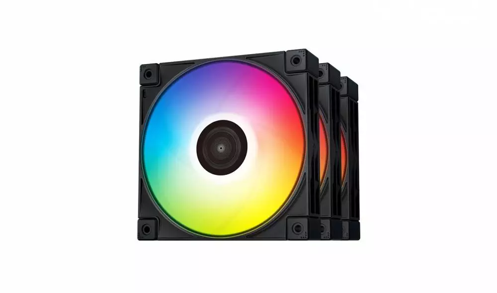 Комплект вентилатори DeepCool FC120 Black ARGB Fan Pack 3-in-1 3x120mm