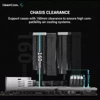Охладител за процесор DeepCool AK620 Zero Dark Dual-Tower CPU Cooler