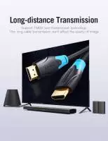 Vention Кабел HDMI v2.0 M / M 4K/60Hz Gold - 1.5M Black - AACBG