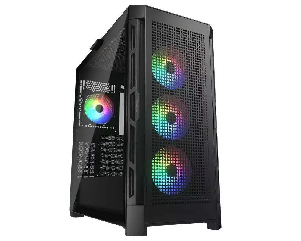Кутия COUGAR DUOFACE PRO RGB Black Mid-Tower