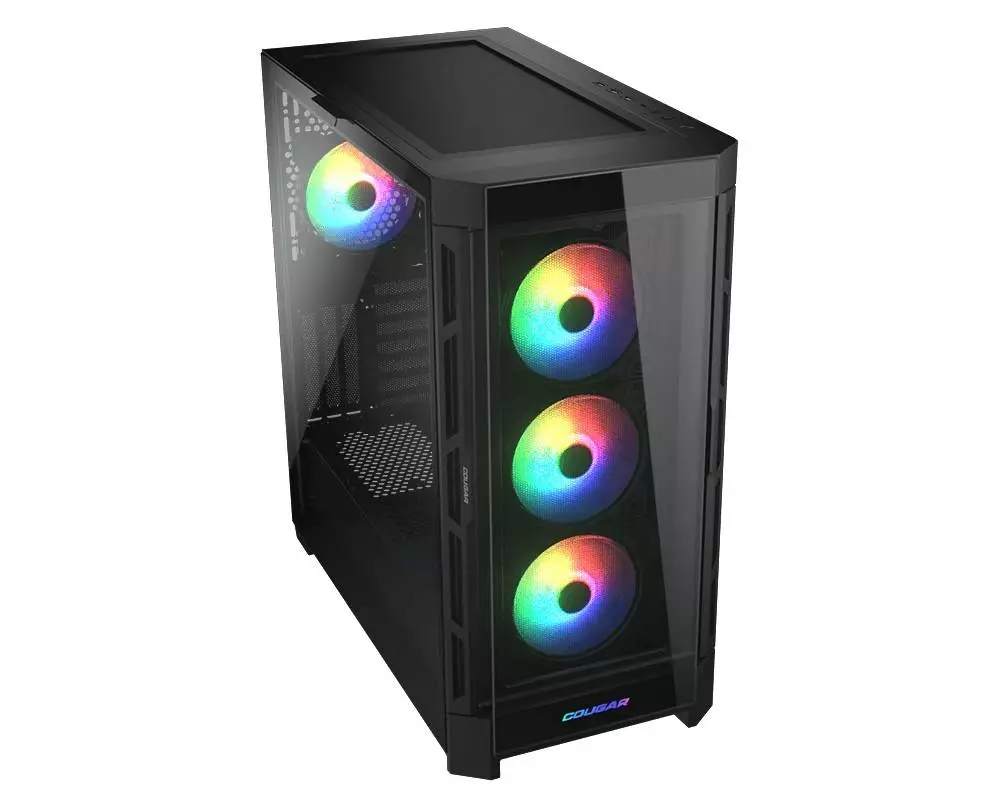 Кутия COUGAR DUOFACE PRO RGB Black Mid-Tower