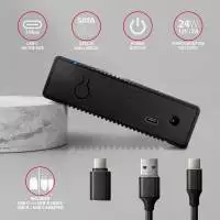 Външна кутия за диск AXAGON EE25-GTR USB-C 3.2 Gen 2, SATA 6G, 2.5" External SSD/HDD Black