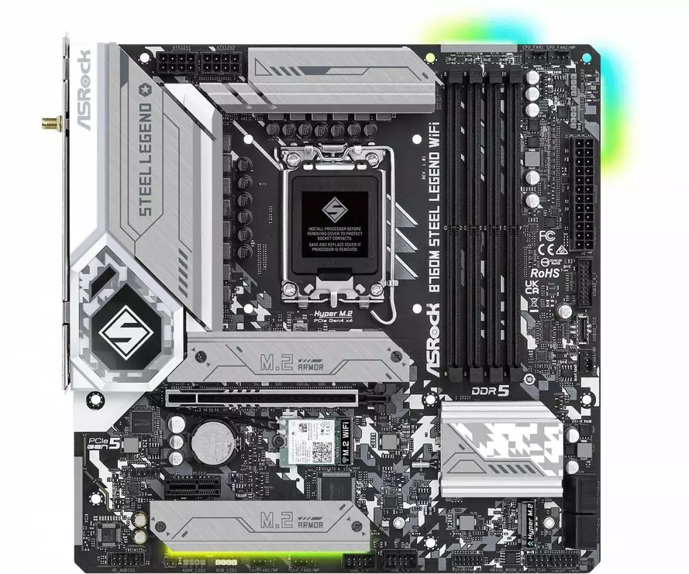 Дънна платка Asrock B760M Steel Legend WIFI LGA1700 DDR5