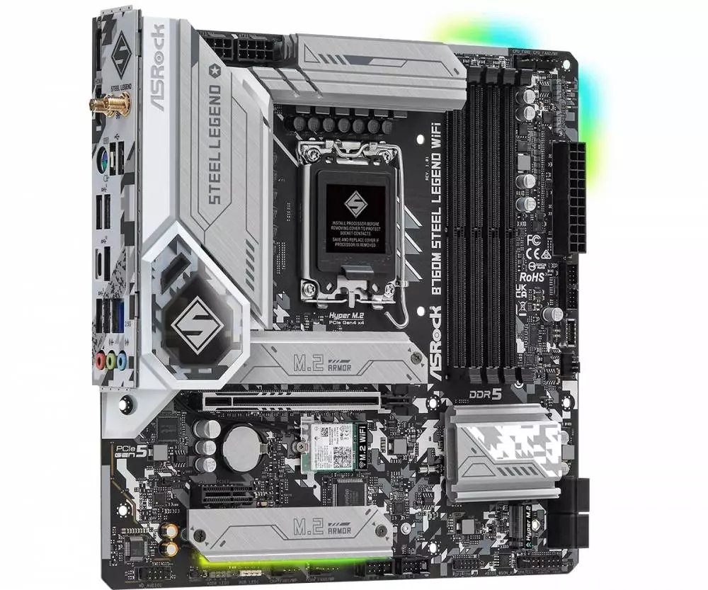 Дънна платка Asrock B760M Steel Legend WIFI LGA1700 DDR5