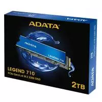 Диск SSD Adata Legend 710 2TB M.2 2280 NVMe PCIe Gen3 x4	3D NAND - ALEG-710-2TCS