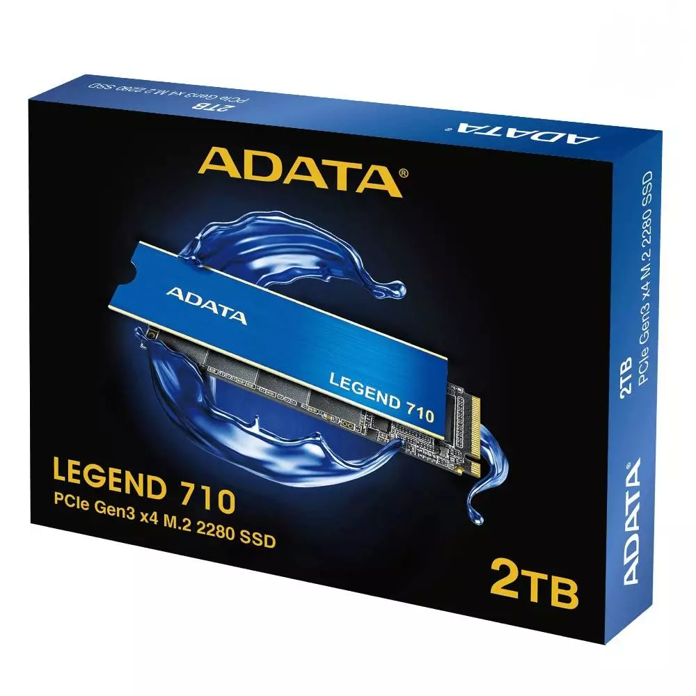 Диск SSD Adata Legend 710 2TB M.2 2280 NVMe PCIe Gen3 x4	3D NAND - ALEG-710-2TCS